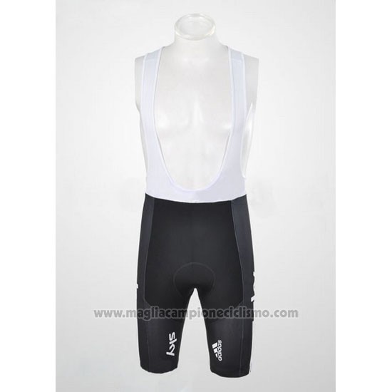 2011 Abbigliamento Ciclismo Sky Lider Bianco e Celeste Manica Corta e Salopette